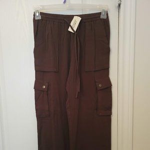Forevertwenty One - Brown Ladies pants vintage retro XS straight legs